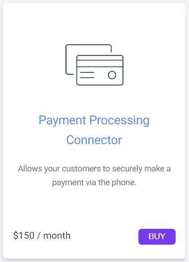 The Payment Processor application tile within the marketplace
